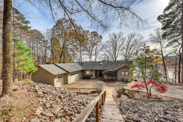 Lakefront Hot Springs Village Home with Private Dock