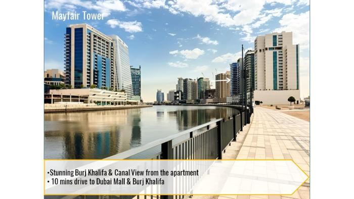 SkylineOasis1BR apt with BurjKhalifa & CanalView