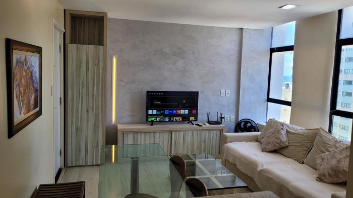 Apartamento com vista p Mar, e Piscina na Cobertura do Prédio