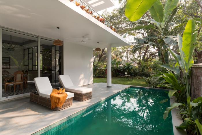 La Masseria, 3 BHK Premium villas with Private Pool close to Morjim Beach, Garden, Terrace, Security, Kitchen & Wifi in a Peaceful location