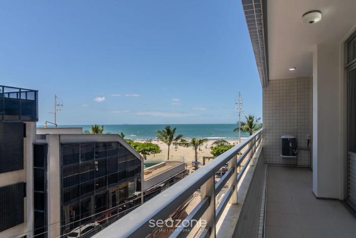 Apto beira-mar c vista lateral p praia ETY0024