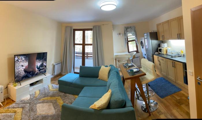 Ski to door at Mountain View 1BR condo Bansko