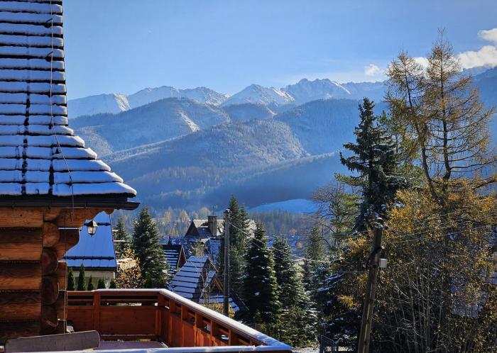 Kameralny Apartament Chateau Karpielówka Kościelisko z widokiem i wlasnym garażem