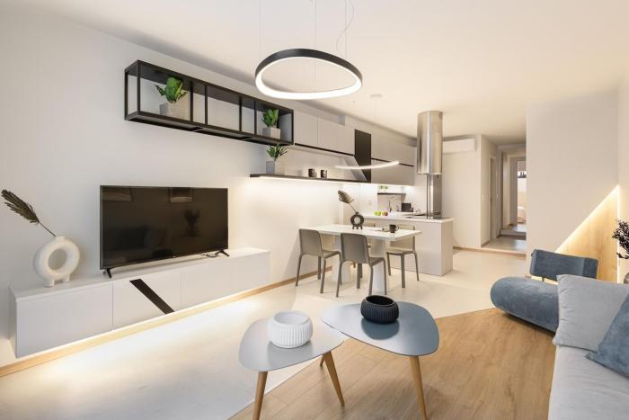 Innovative 2-BR futuristic flat in Ladadika