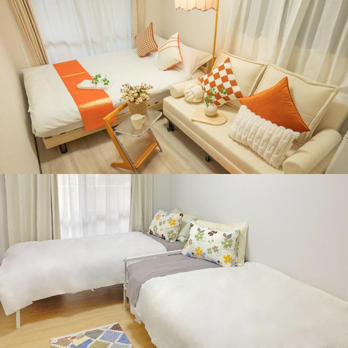 Near Shinjuku, two bedrooms two baths 4-6 people