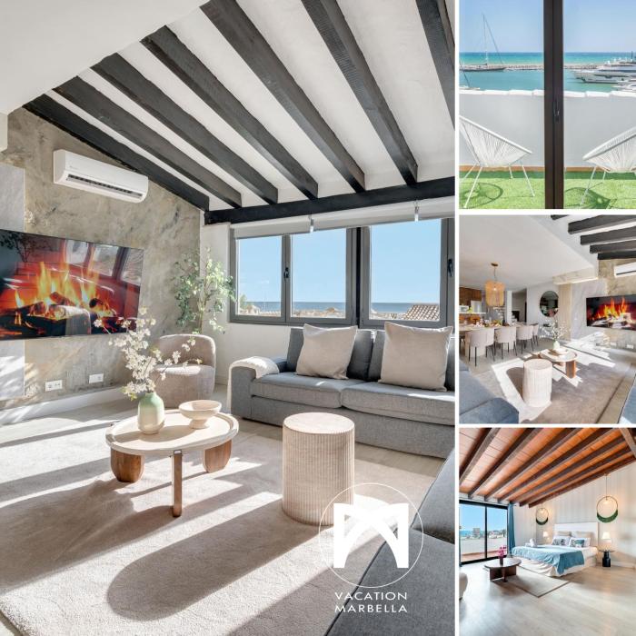 VACATION MARBELLA I Stylish 5BDR Penthouse, Sea and Marina View, Fastest WiFi