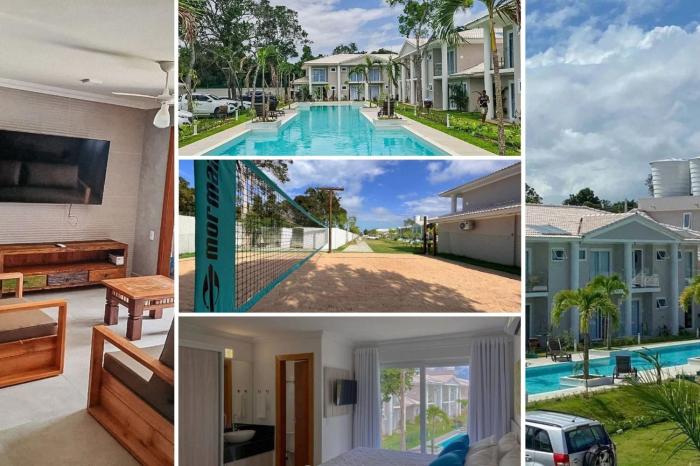 Casa em condomínio a 200m da praia em Arraial Dajuda, com 3 suites, sala climatizada, área gourmet privativa, Internet 300MBPS, condomínio com piscinas adulto e infantil, sauna, quadra de beach tenis e portaria 24hrs.