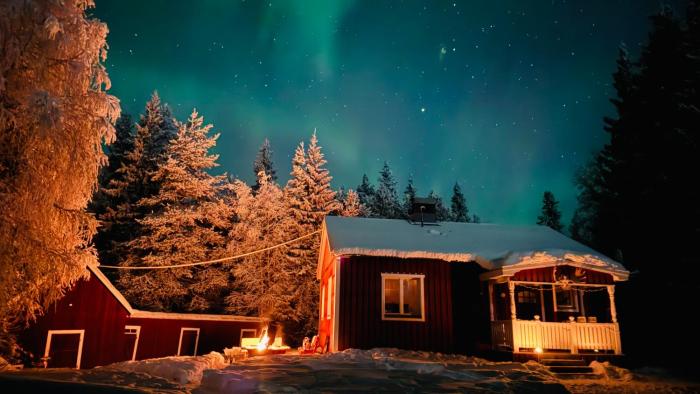 Ferienhaus in der Natur bei Arvidsjaur in Lappland