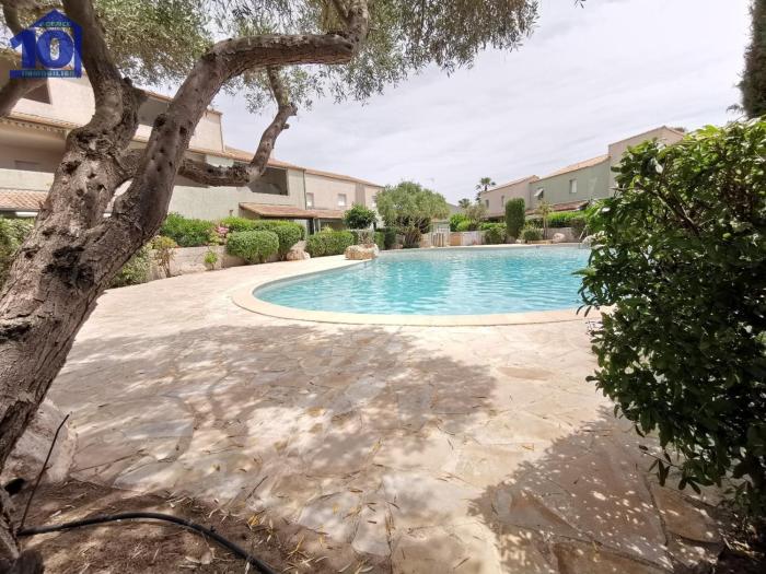 Pavillon 7 pers avec piscine, clim, parking à Valras-Plage - FR-1-781-76