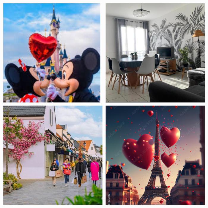 Disney, sunny comfortable 2 bedrooms family apartment, 8 pers, wifi, NETFLIX