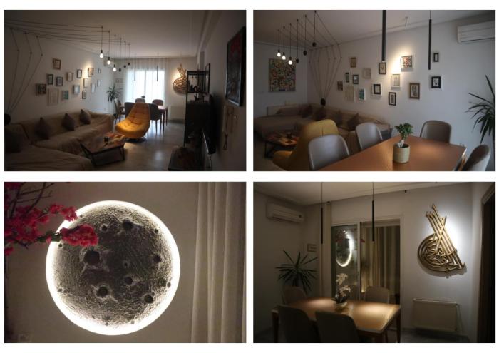 Un logement artistique, chic et contemporain