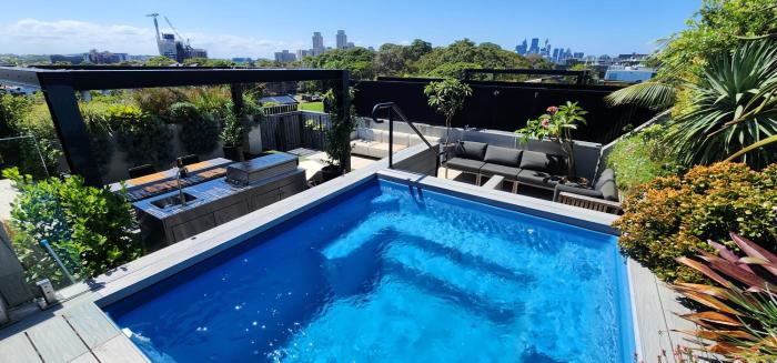 Penthouse perfection with private rooftop pool
