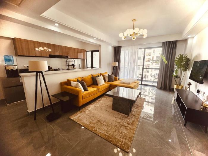 Furnished 2Br, Riverside drive with Gym Behind Riverside square Mall 2 minutes to Westlands