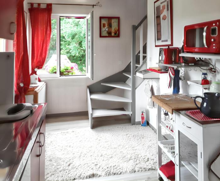 Appartement cosy aux Authieux Papion 15 m² avec jardin privatif