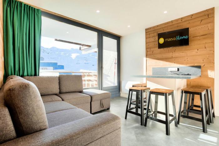 Résidence Schuss - VAL THORENS location: appartement de 35 m2 avec grand balcon sud ouest MAE-9894