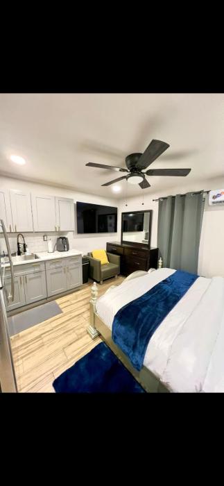 Furnished apartmt near down town with king bed