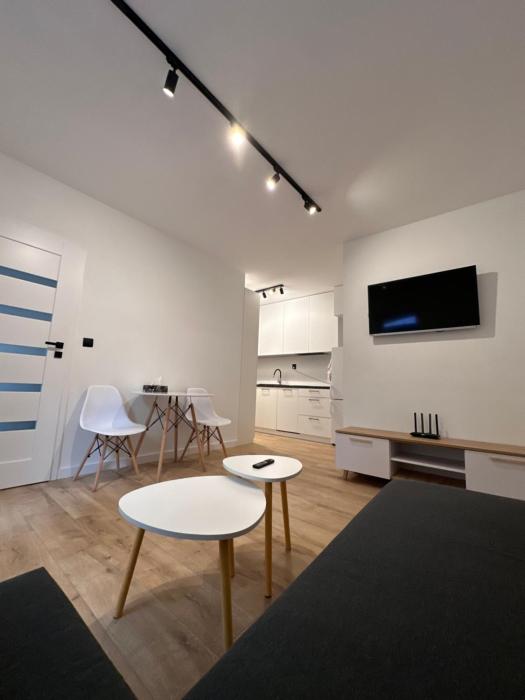 Nowoczesny apartament z ogrodem