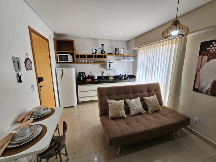 Flat 202 lindíssimo ao lado Shopping Flamboyant