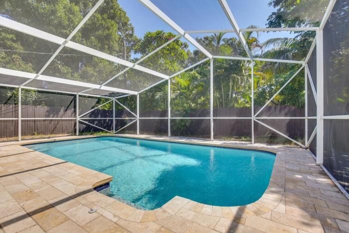 Downtown Retreat with Heated Pool & Backyard Patio