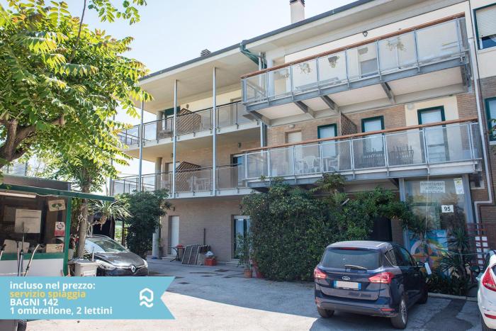 SE007 - Senigallia, bilocale sul mare con spiaggia