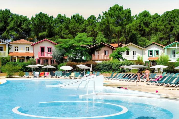 Maison confortable à Lacanau avec piscine partagée