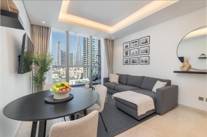 Luxury Apt with Full Burj Khalifa Skyline Views