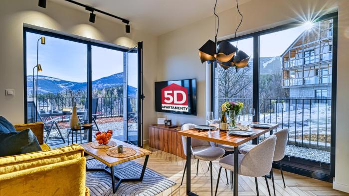 Apartament Orlik 006 z ogrodem i widokiem na Śnieżkę - 5D Apartments
