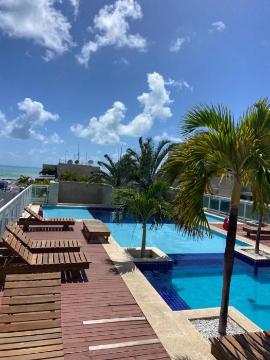 LATINoAMÉRICA I 1min da praia I Apto com varanda I Piscina na Cobertura