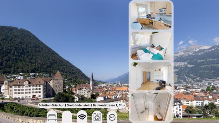 Solution-Grischun Apartments - Berninaexpress - Städterip - atemberaubende Aussicht