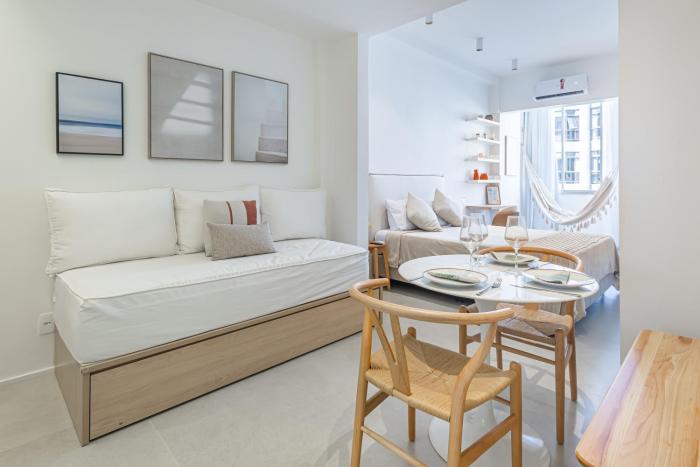 Studio Reformado perto das melhores praias do Rio de Janeiro com Wi-fi Rápido