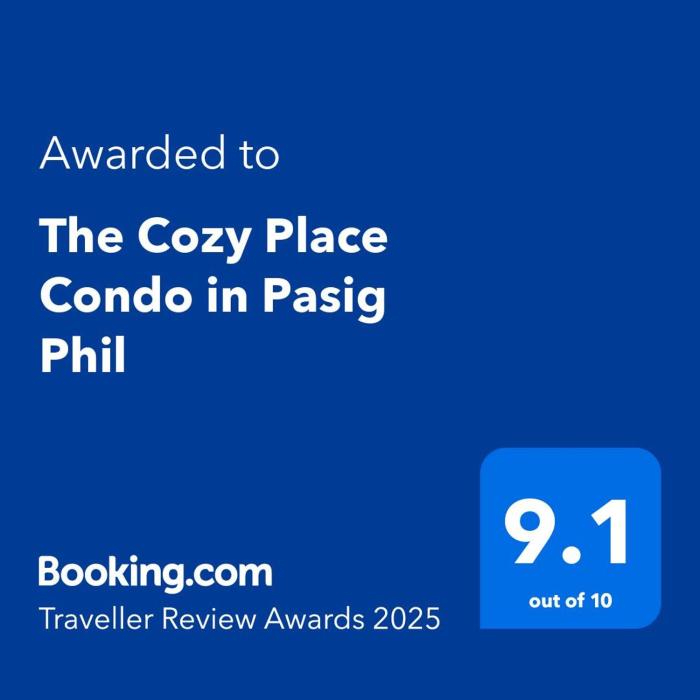 The Cozy Place Condo in Pasig Phil