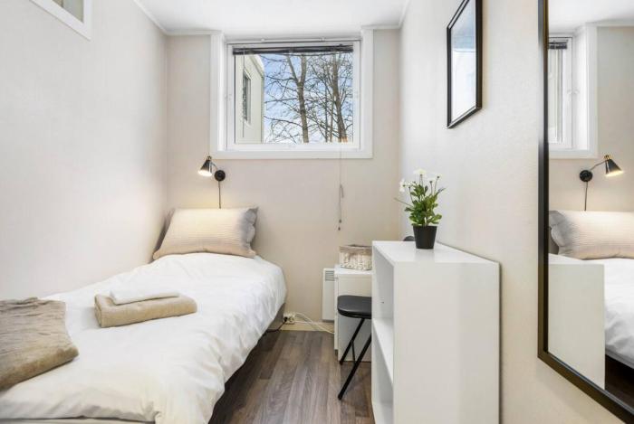 1-roms leiligheter med felles bad, stue og kjøkken