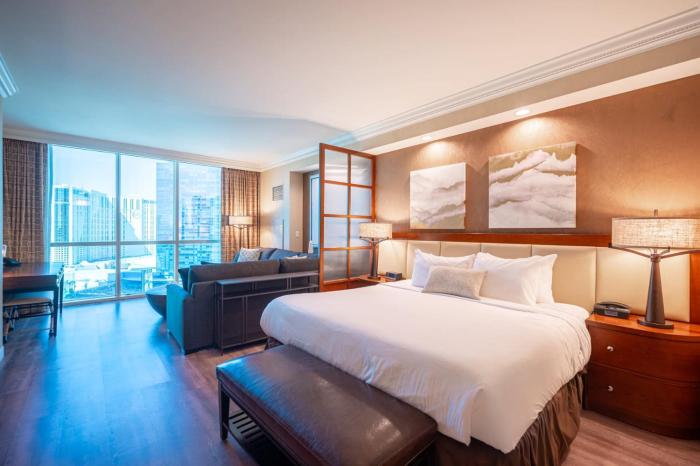 No Resort Fee Strip View Suite+ Free Valet + Pool