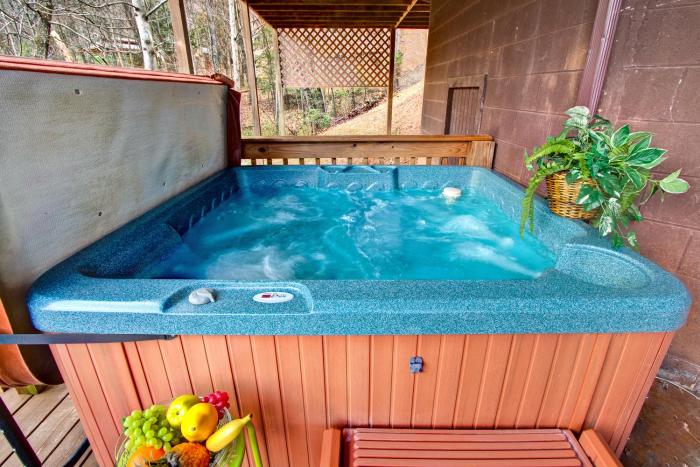 Mountain views, hot tub, and heart shaped jacuzzi in a cozy 2BR!