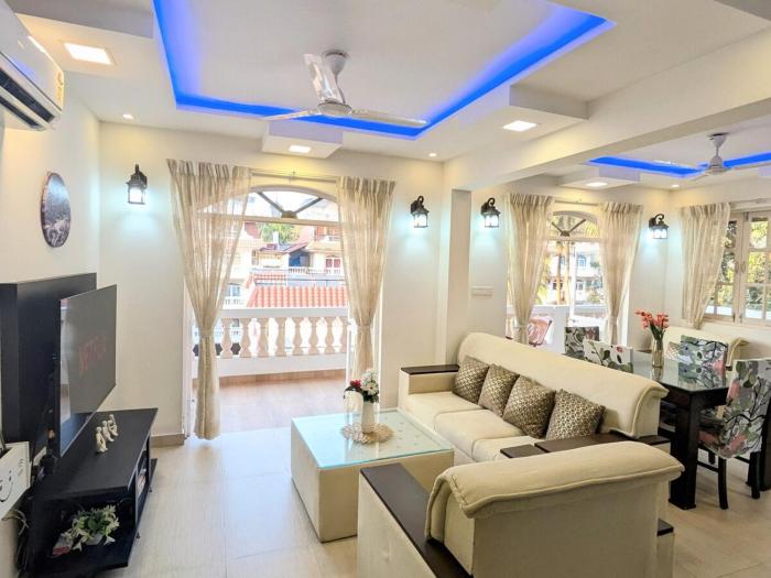 4BHK Duplex Penthouse, walk to the Colva beach