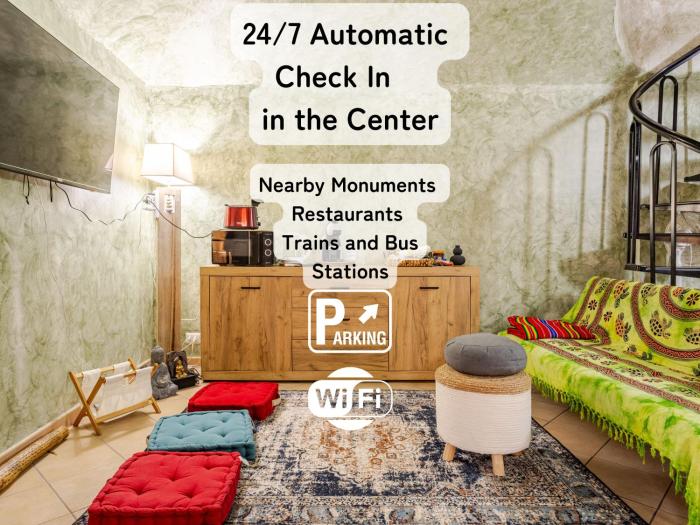 Secret Zen House in the Center W Free Parking and 24Hours Automatic Check-In - With Netflix & DisneyPlus