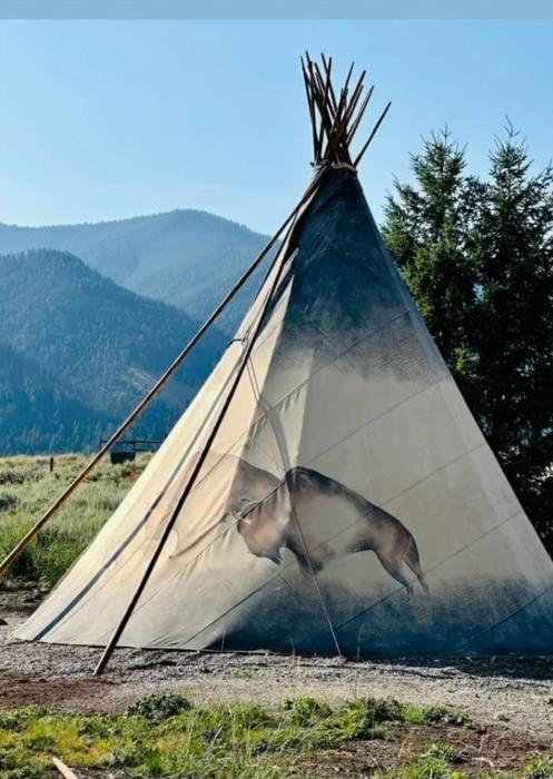 Gorgeous Wild Buffalo Tipi Near West Yellowstone