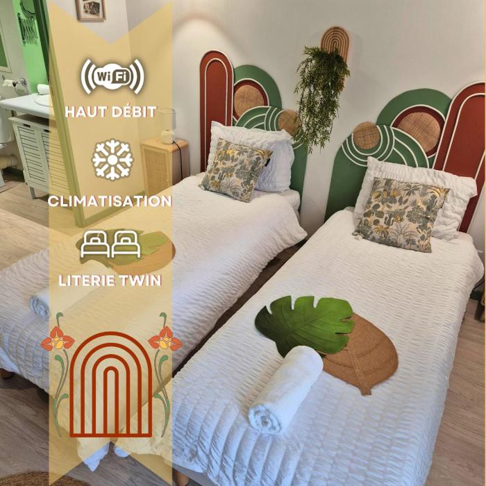 Boudoir - Clim-Wifi-Twin-Gare