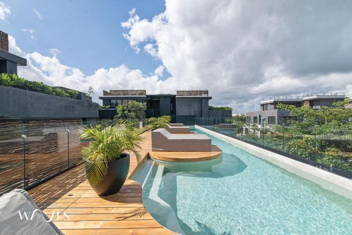 2BR Moderno con Alberca Privada, cerca del mar