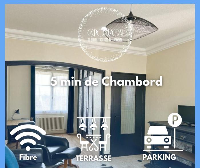Grande Maison-5 min de Chambord-3 chambres-Loire à vélo 100 m- 10 min de Blois