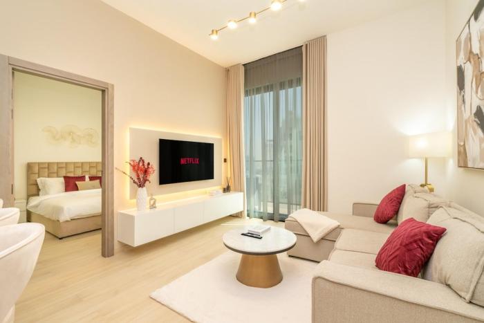 Luxury 1BR Apartment in JVC with Stunning Pool