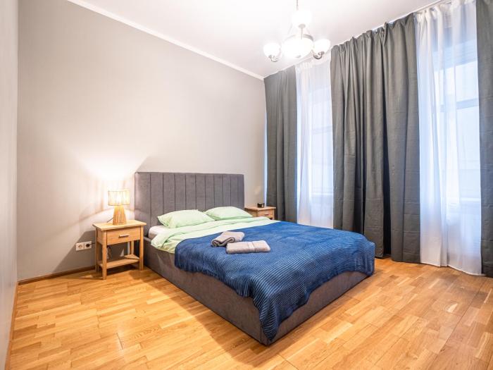 Spacious 2BR for 8 Guests, Quite Centre, Art Nouveau Riga Area