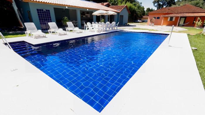 Chacara com piscina, area gourmet equipada e Wi-Fi