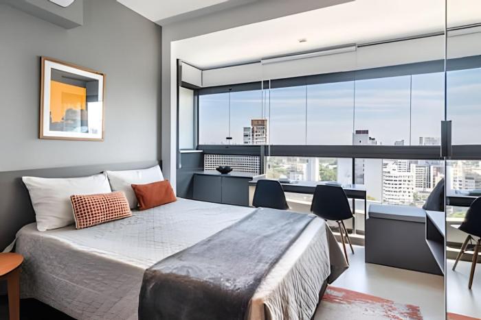 OF0 - Novo Bhaus VN Oscar Freire - Ao lado do Metrô - Vista Jardins Incrível - 17o andar - Silencioso - Estacionamento Pago no Prédio -