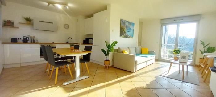 T2 de 56m2 - Genève à 5 min- Parking Privé Gratuit