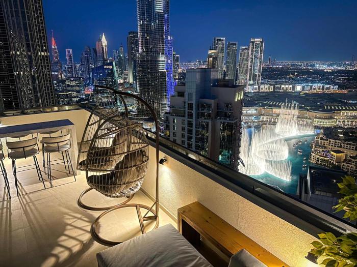 Unique Burj Khalifa View 3BR Condo On Top Floor