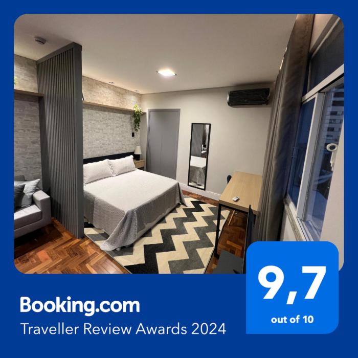 Studio 73 - VISTA LINDA, próx metro, WI-FI 300 megas, AR COND