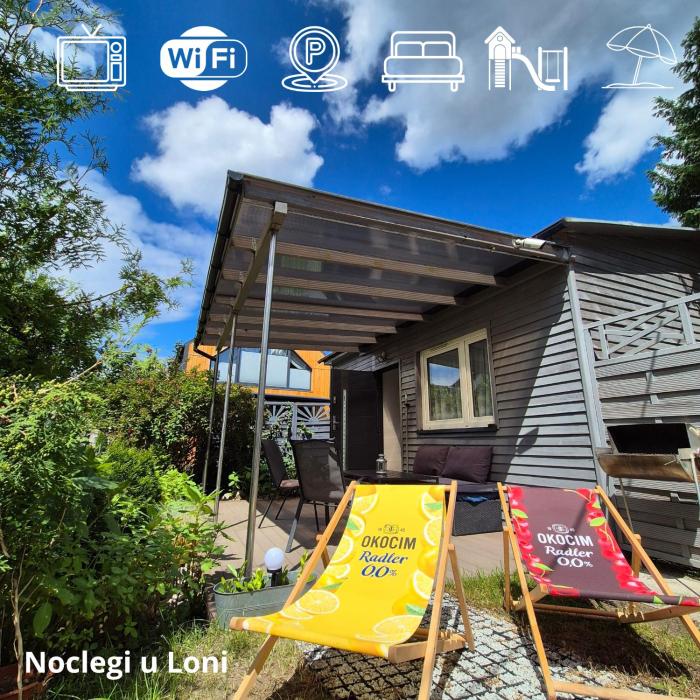 Domek u Loni - z tarasem w zacisznym centrum nad morzem z parkingiem