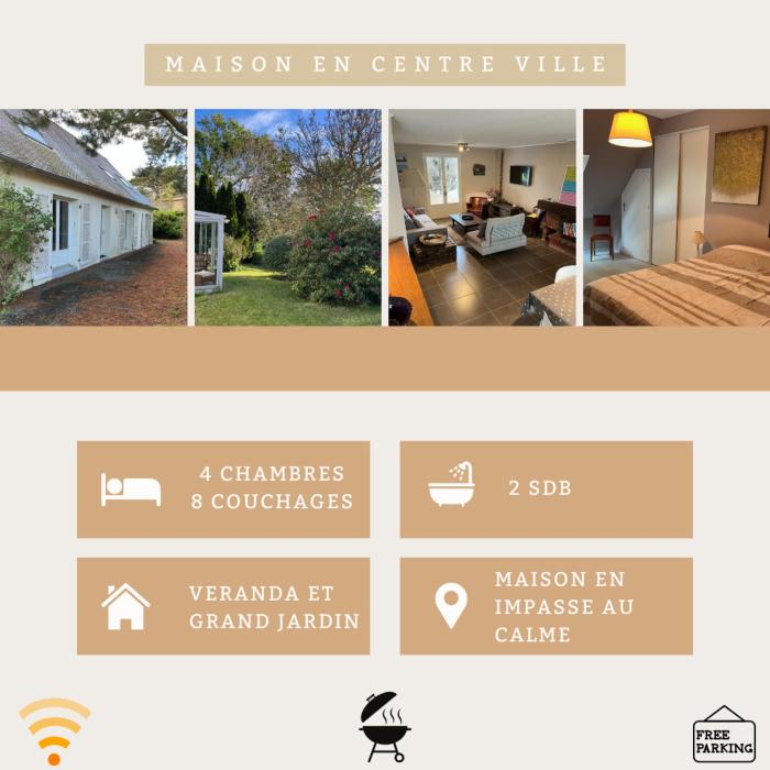 Charmante maison de centre ville 8pers