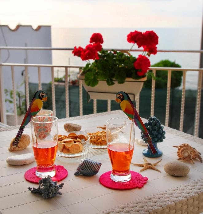 Azuleja casa sul lungomare con terrazzo vista mare
